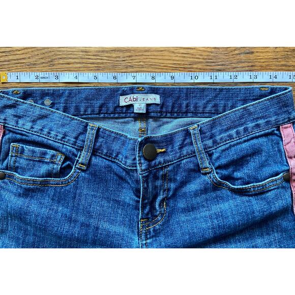 CAbi Jeans Distressed Johnny Tux Crop Jeans sz 2 - Picture 11 of 15